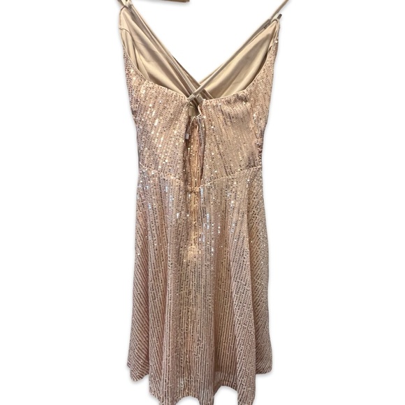 NWT MD&M Gold Dress - Picture 2 of 7